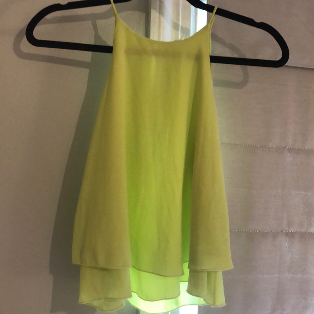 Lime crop  top